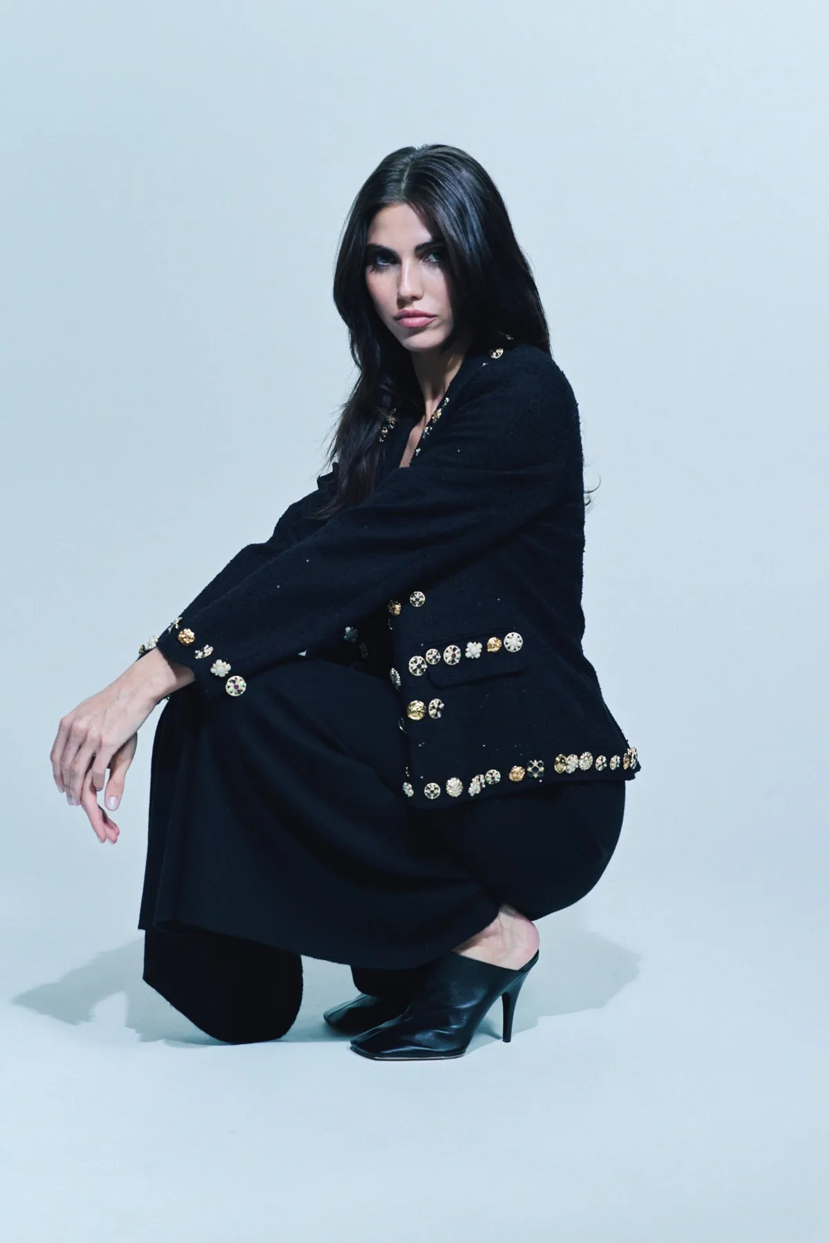 LIBERTINE | ‘BUTTON LUXE’ LONG SLEEVE SHORT JACKET