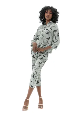 Light Gray Casual Pantsuit Set