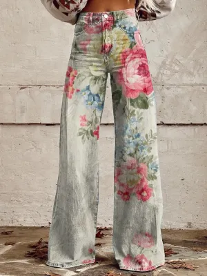 Lila - Chic Vintage-Inspired High-Waisted Trousers