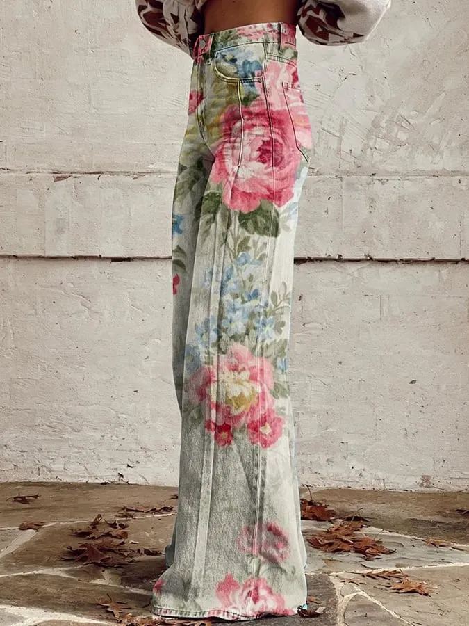Lila - Chic Vintage-Inspired High-Waisted Trousers