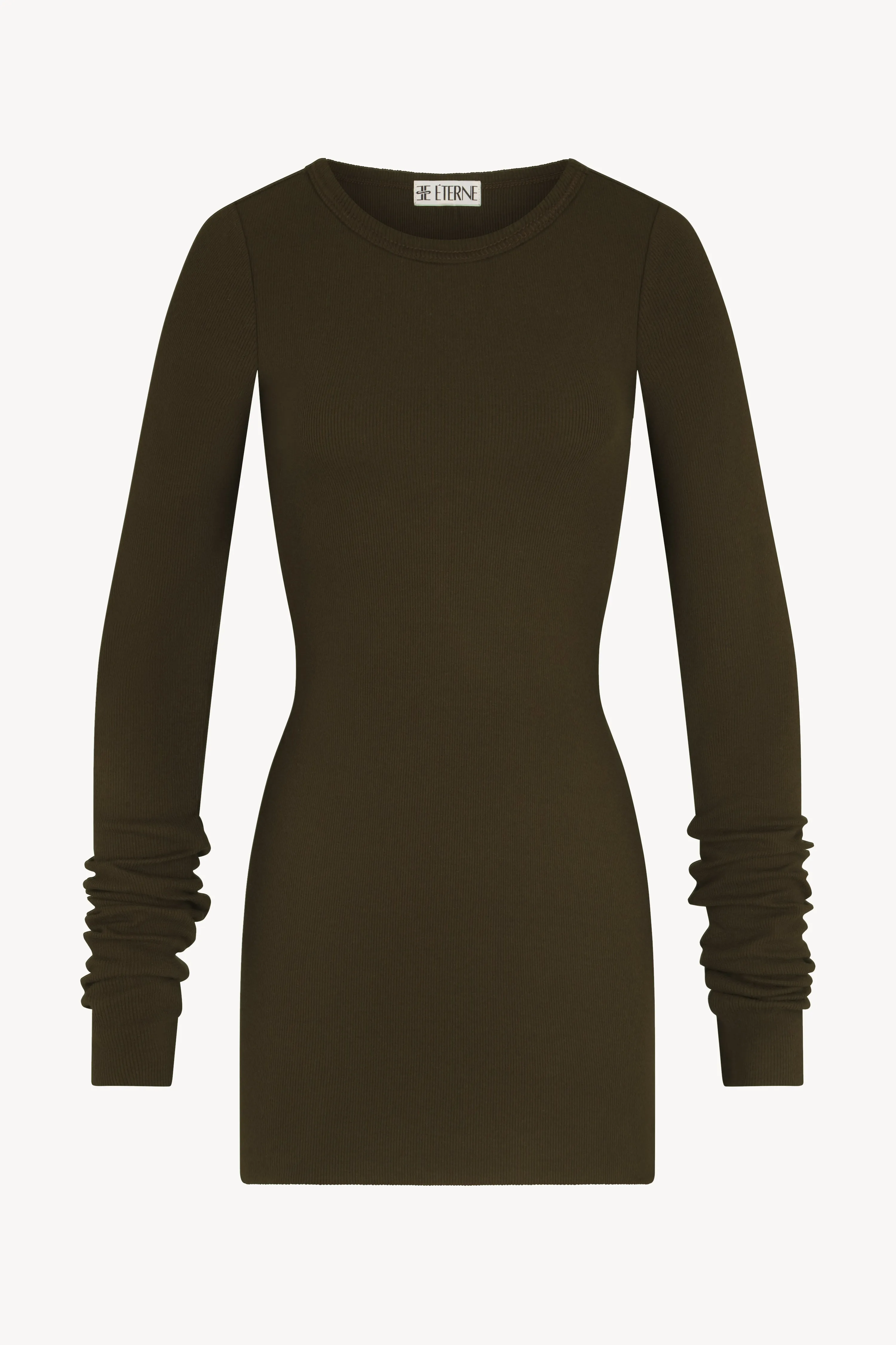 Long Sleeve Crewneck Mini Dress