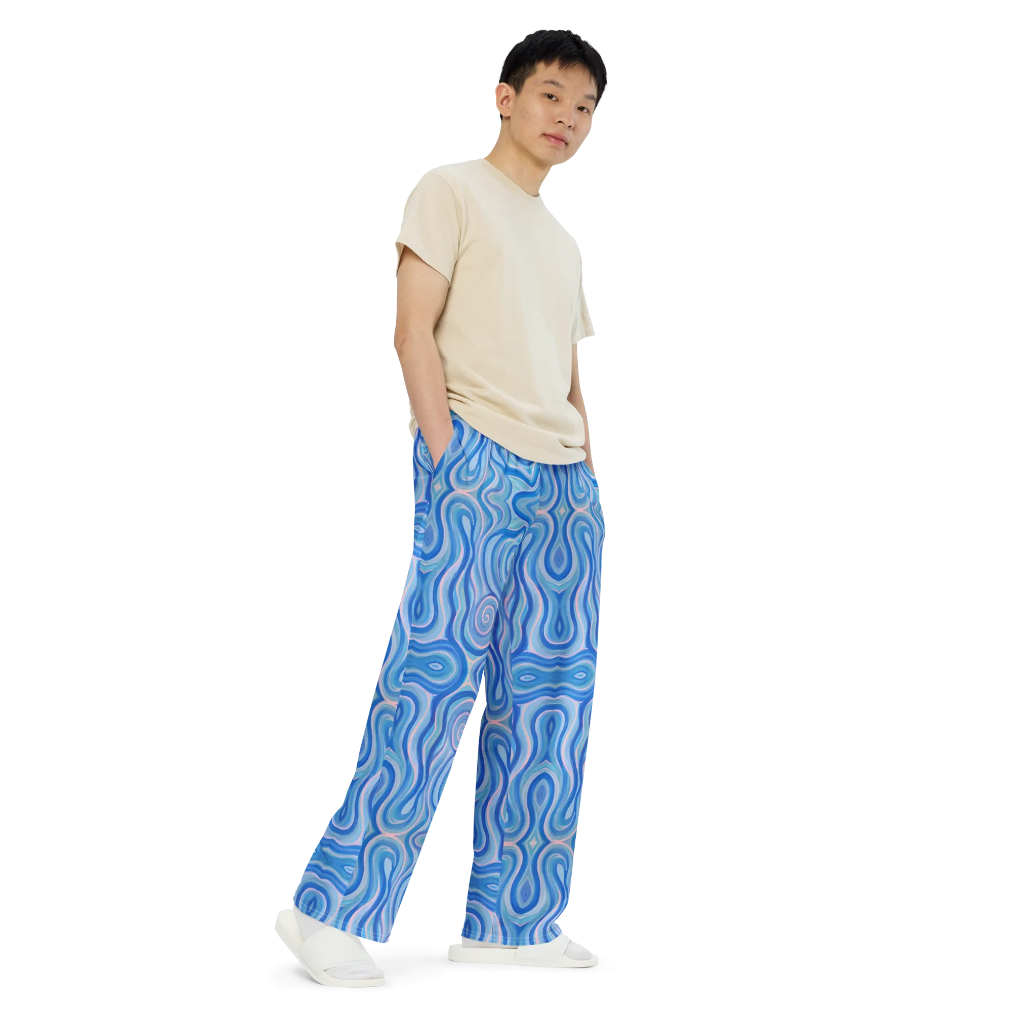 Lounge Sweatpants- "Aqua" Design