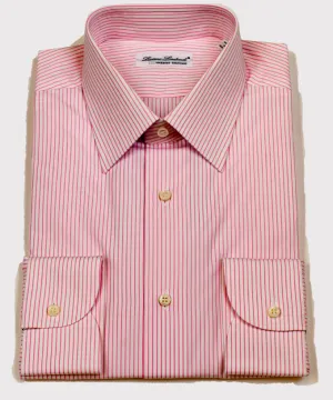 Luciano Lombardi Stripe Pink Dress Shirt