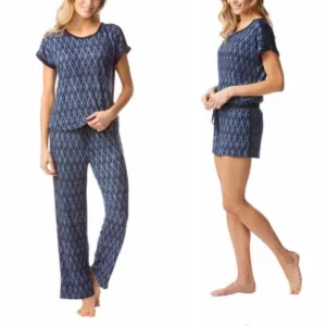 LUCKY BRAND NWT 3 Pieces Ikat Lounge Pajama Set