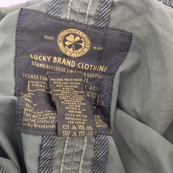 Lucky Brand Olive Green Jacket Utility Standard Issue Military Size XS
