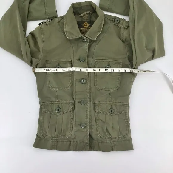 Lucky Brand Olive Green Jacket Utility Standard Issue Military Size XS