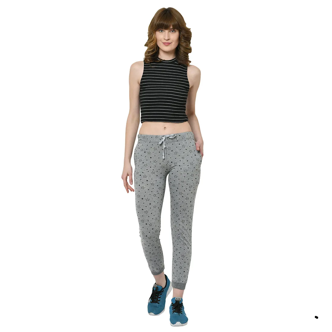 Mack Jonney Black Trackpant For Women's