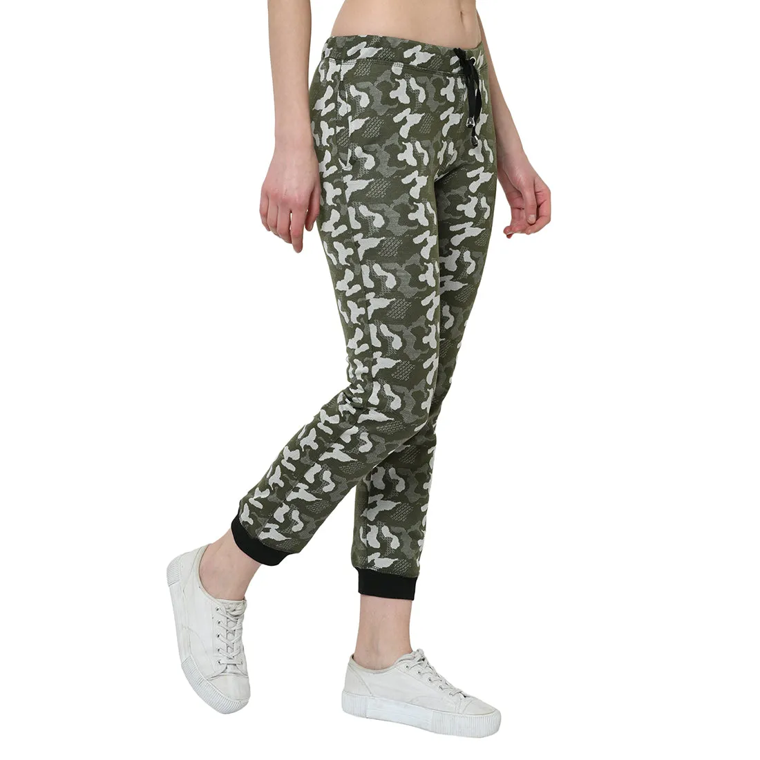 Mack Jonney Green Trackpant For Women's