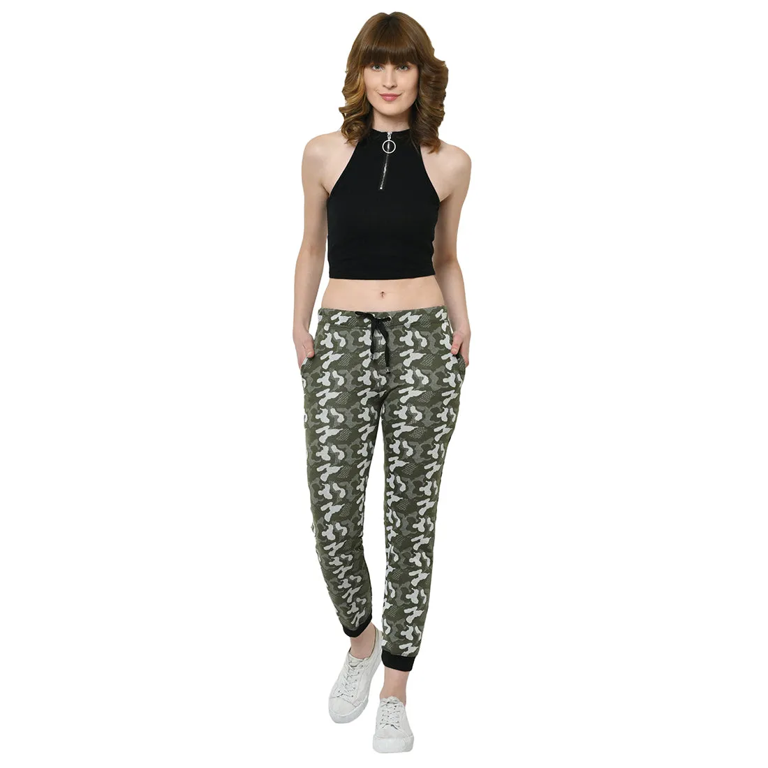 Mack Jonney Green Trackpant For Women's