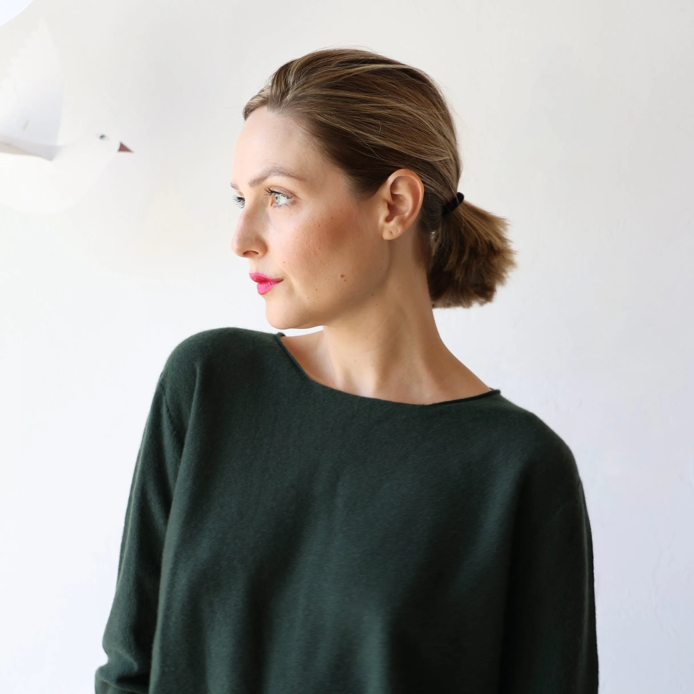 Manuelle Guibal Cashmere Pullover - Magnetic Khaki