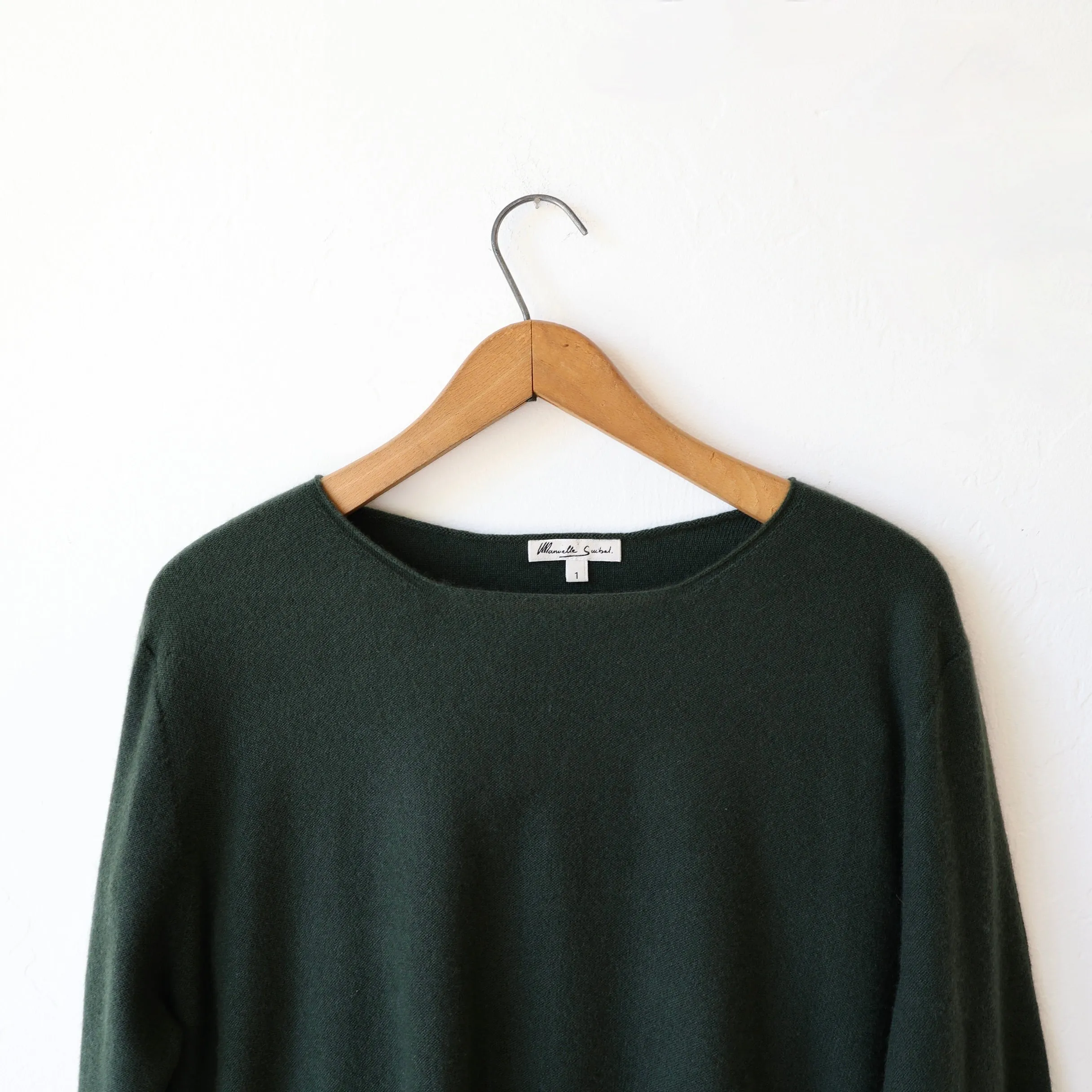 Manuelle Guibal Cashmere Pullover - Magnetic Khaki