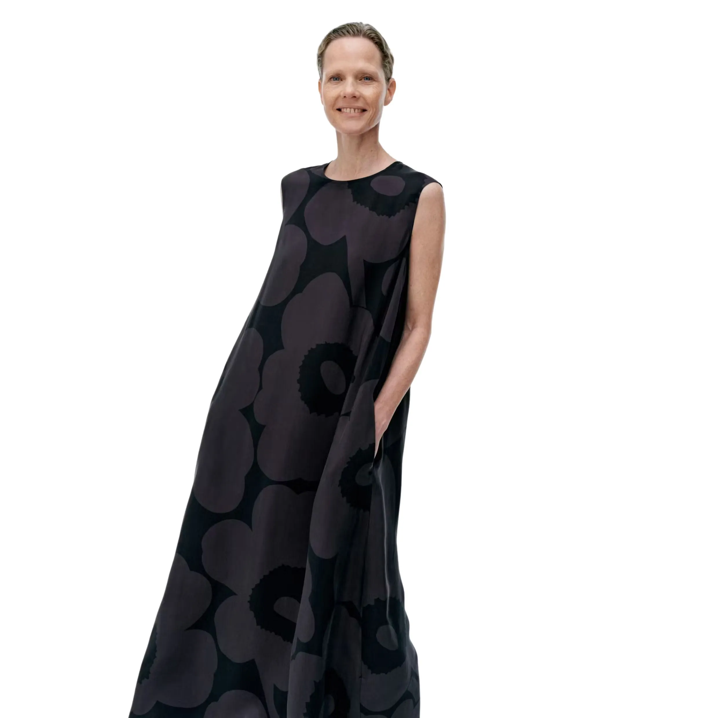 Marimekko Migot Unikko Dress, Black