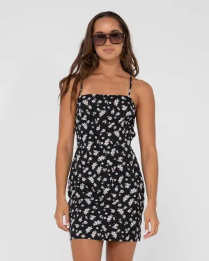 Marley Floral Printed Open Back Mini Dress