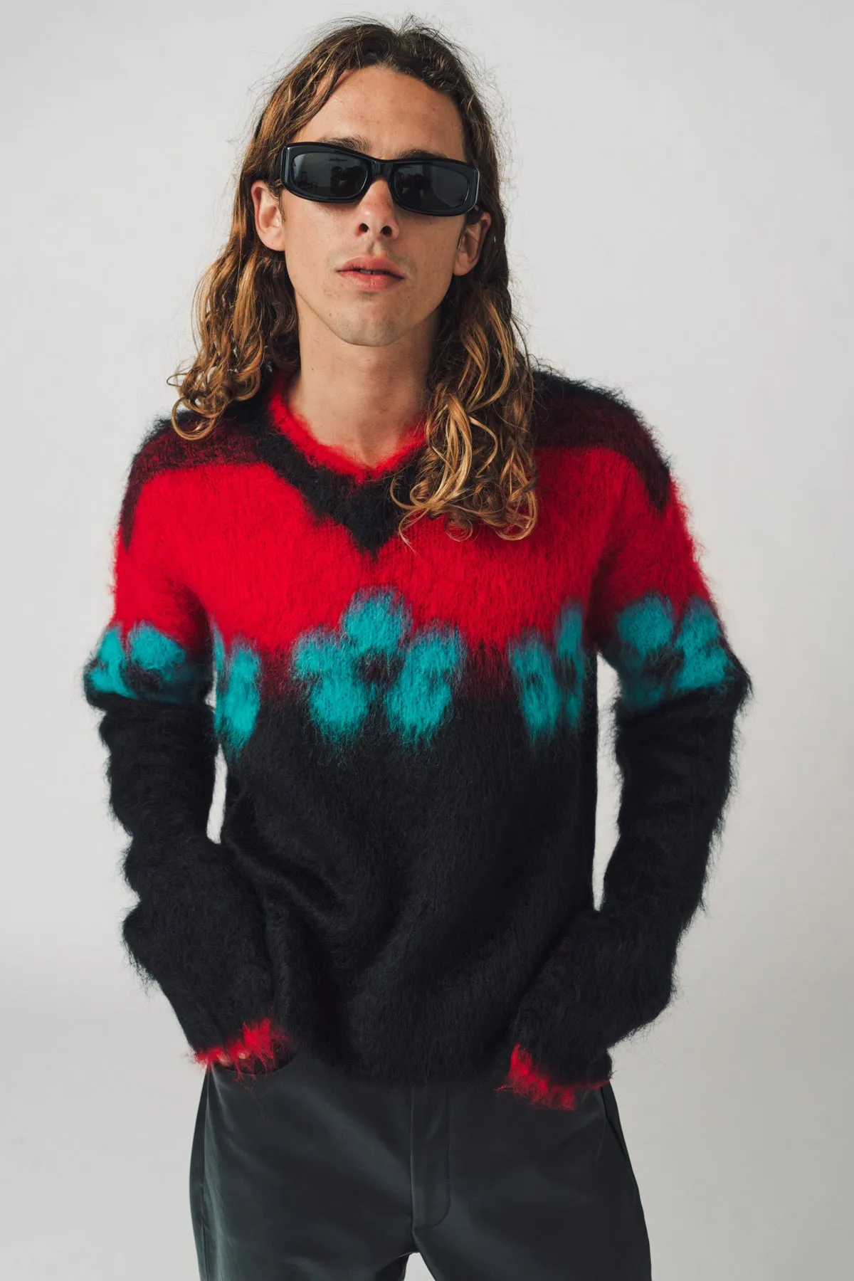 MARNI | FLORAL MOHAIR JUMPER