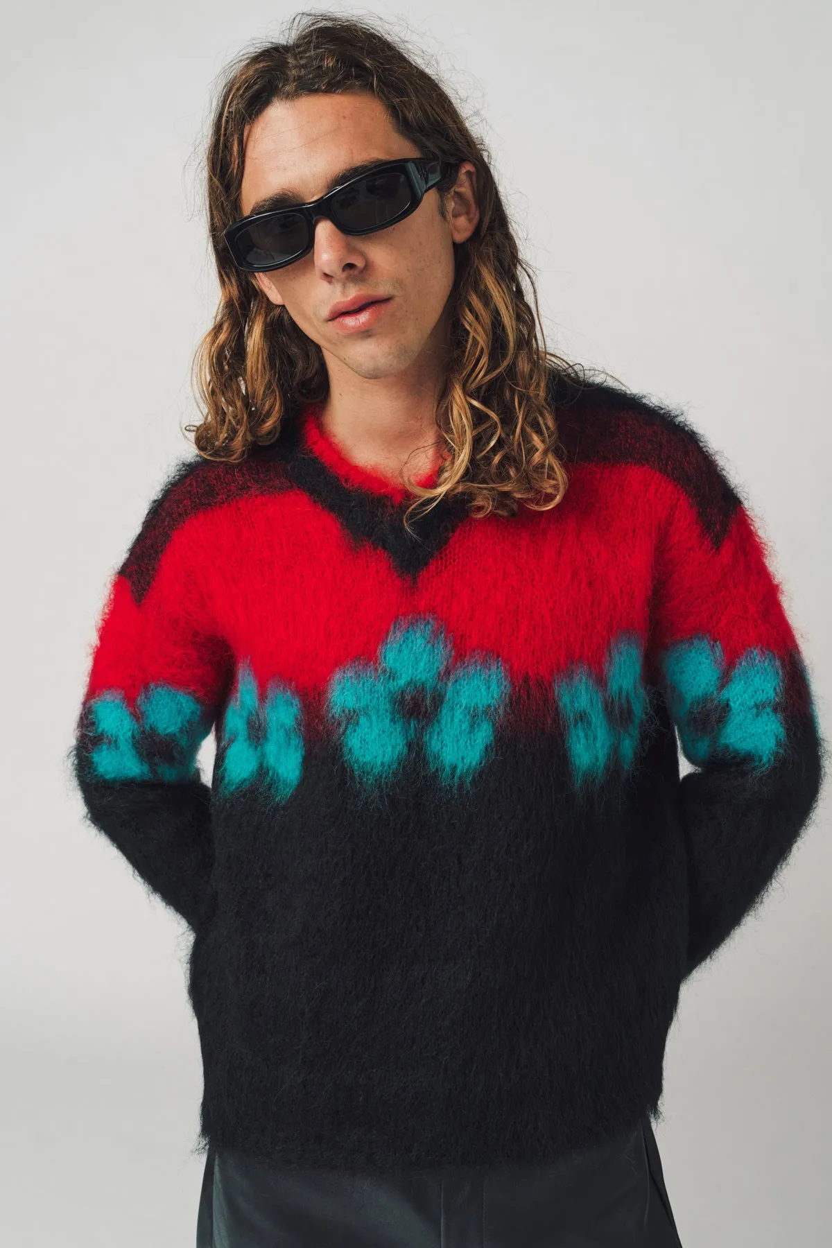 MARNI | FLORAL MOHAIR JUMPER