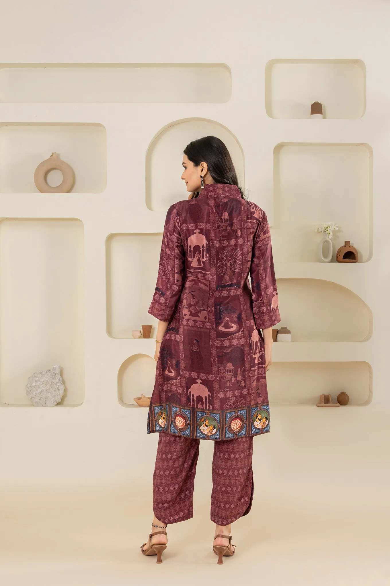 Maroon Aura Co-Ord Set