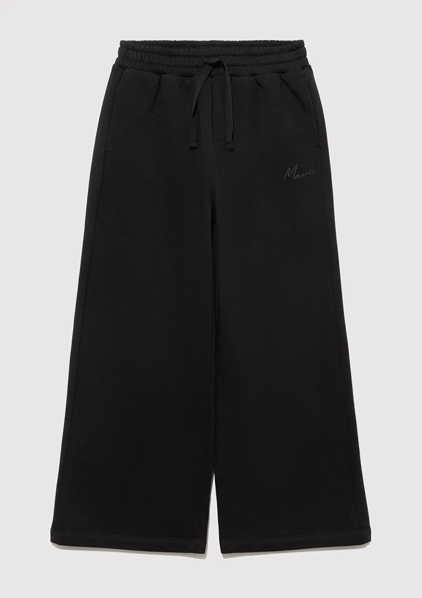 Mavi Logo Printed Black Sweatpants