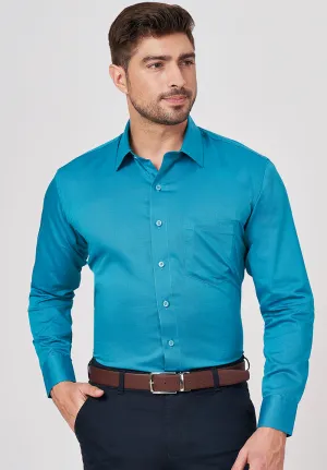 Men Blue Regular Fit Formal Shirt