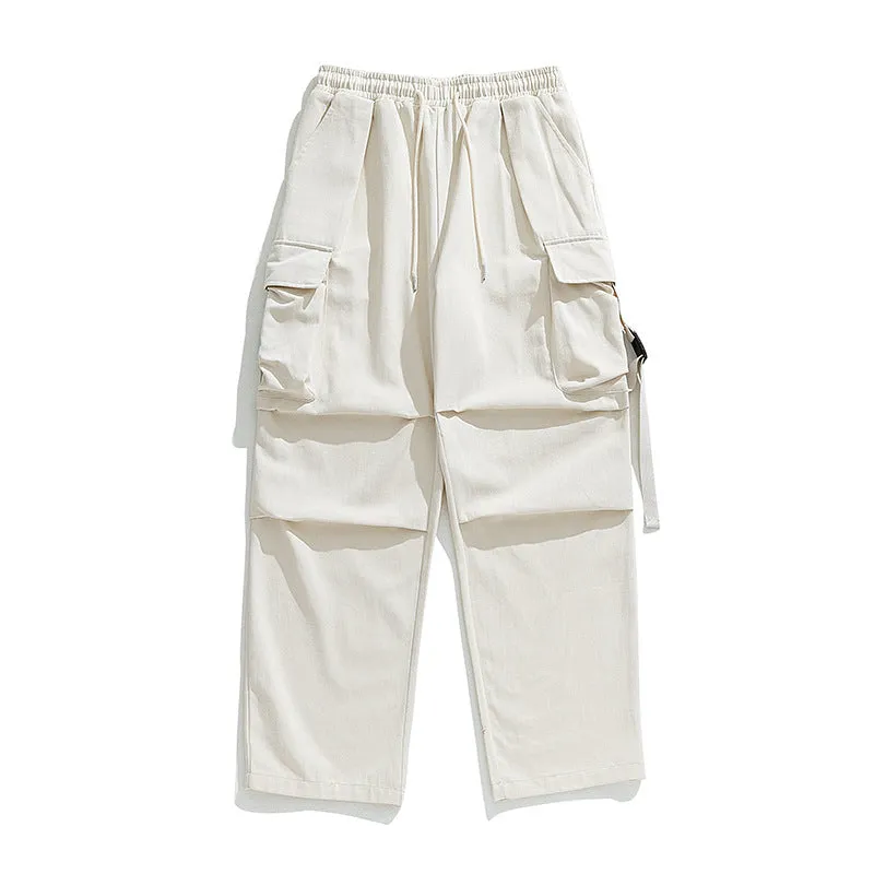 Men Cargo Pants Retro Classic Men's Casual Pants Spring and Summer Loose
