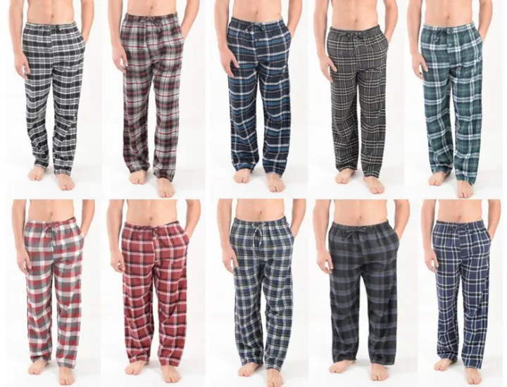 Men’s Assorted Flannel Lounge Pants (3-Pack)