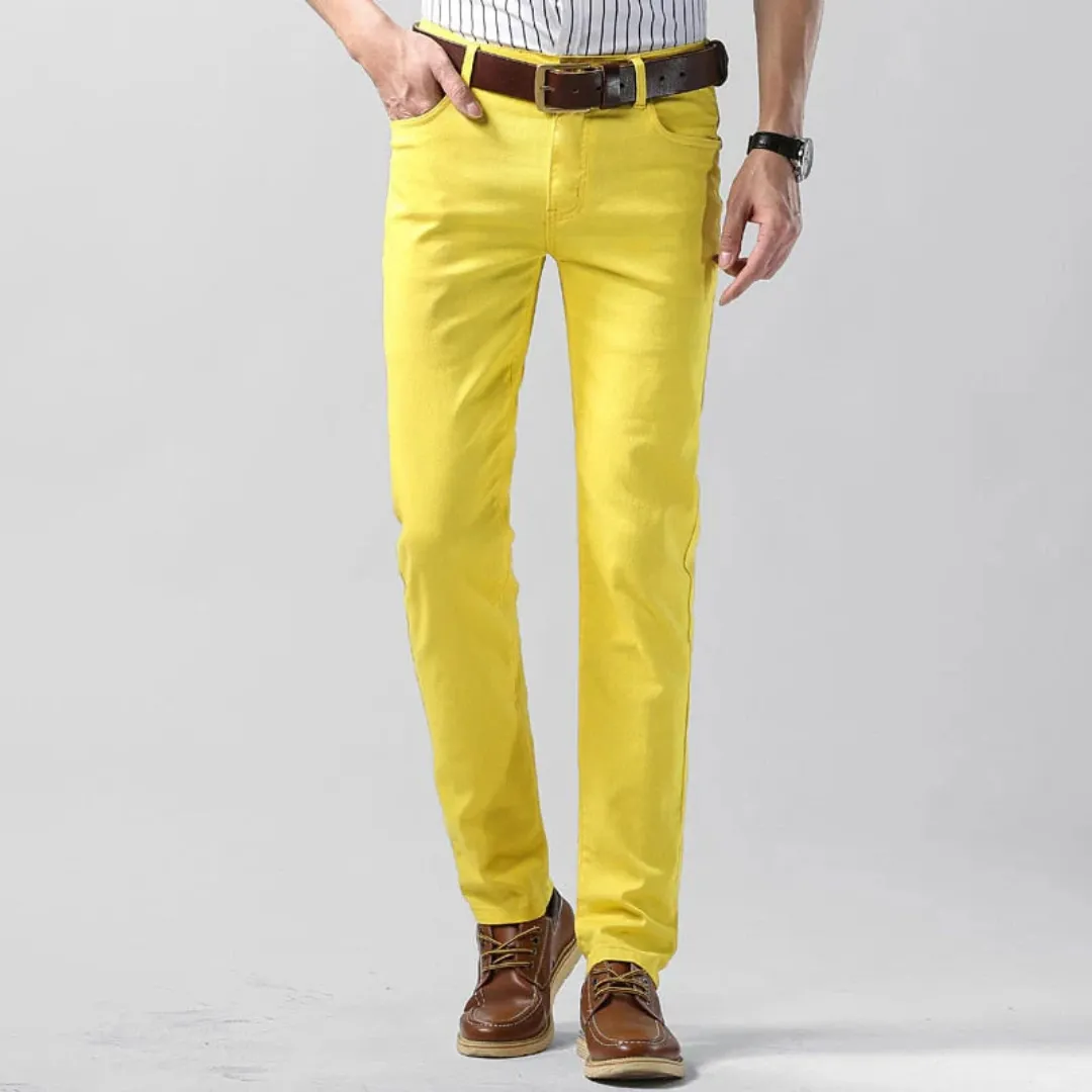 Men's Casual Vibrant Pants | Slim Fit
