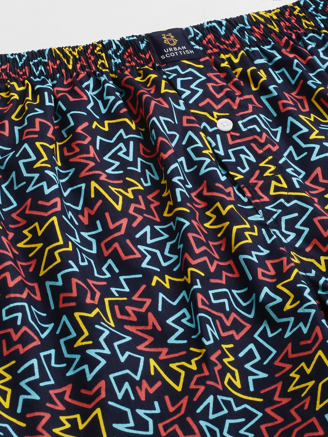 Men's Printed, Multicolor, Cotton, Regular Fit, Elasticated, Waistband, Pyjama  With Side Pockets