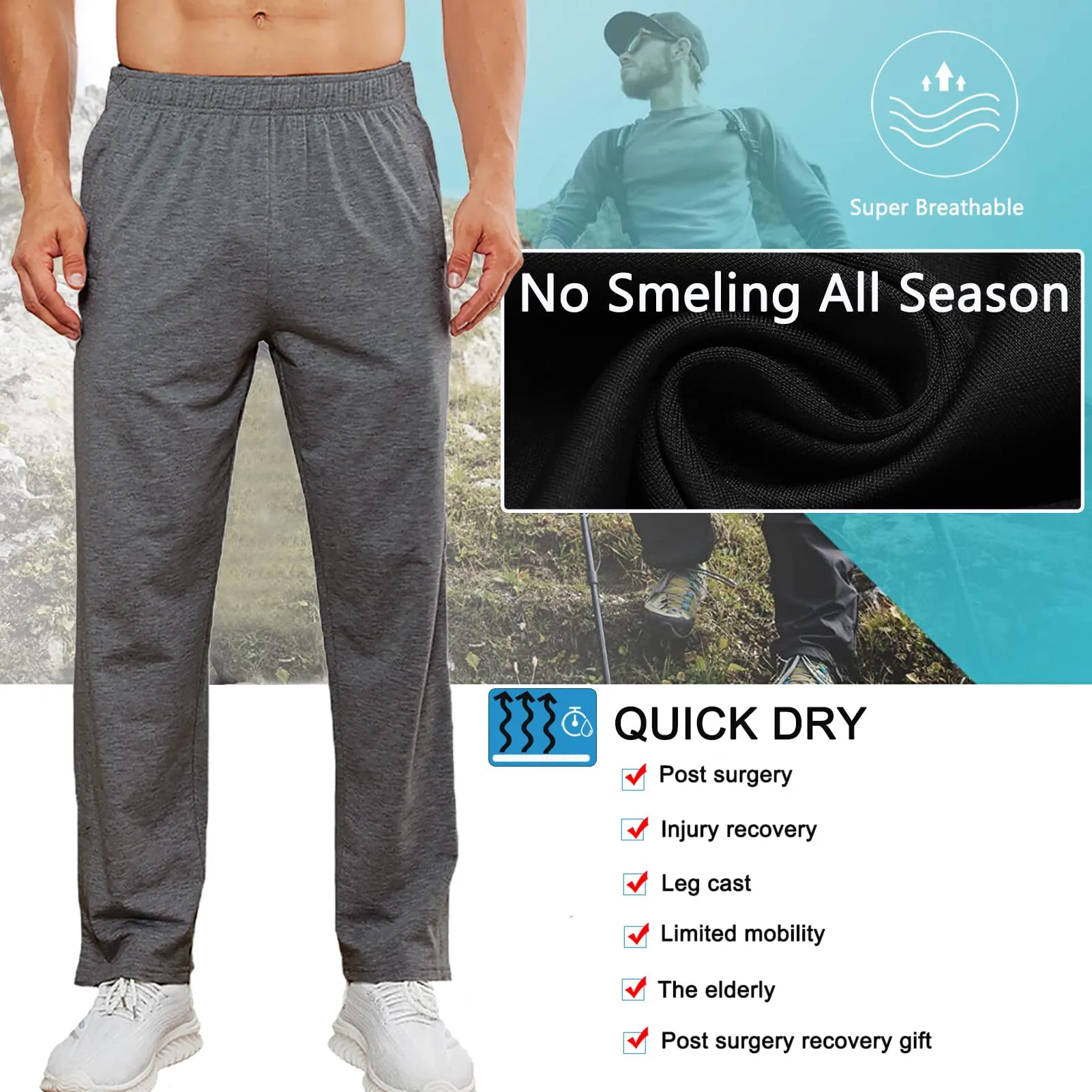 Men's Tear-Away Sweatpants