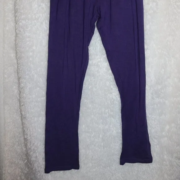 MeUndies Lounge pants purple unisex with pockets Size Small NWOT