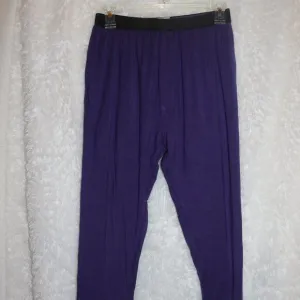 MeUndies Lounge pants purple unisex with pockets Size Small NWOT