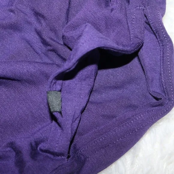 MeUndies Lounge pants purple unisex with pockets Size Small NWOT