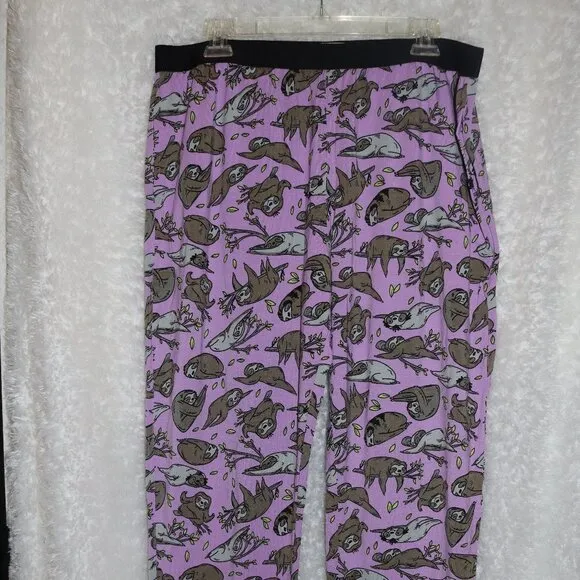 MeUndies lounge pants sloth pattern unisex size XL NWOT - LAST ONE!!!