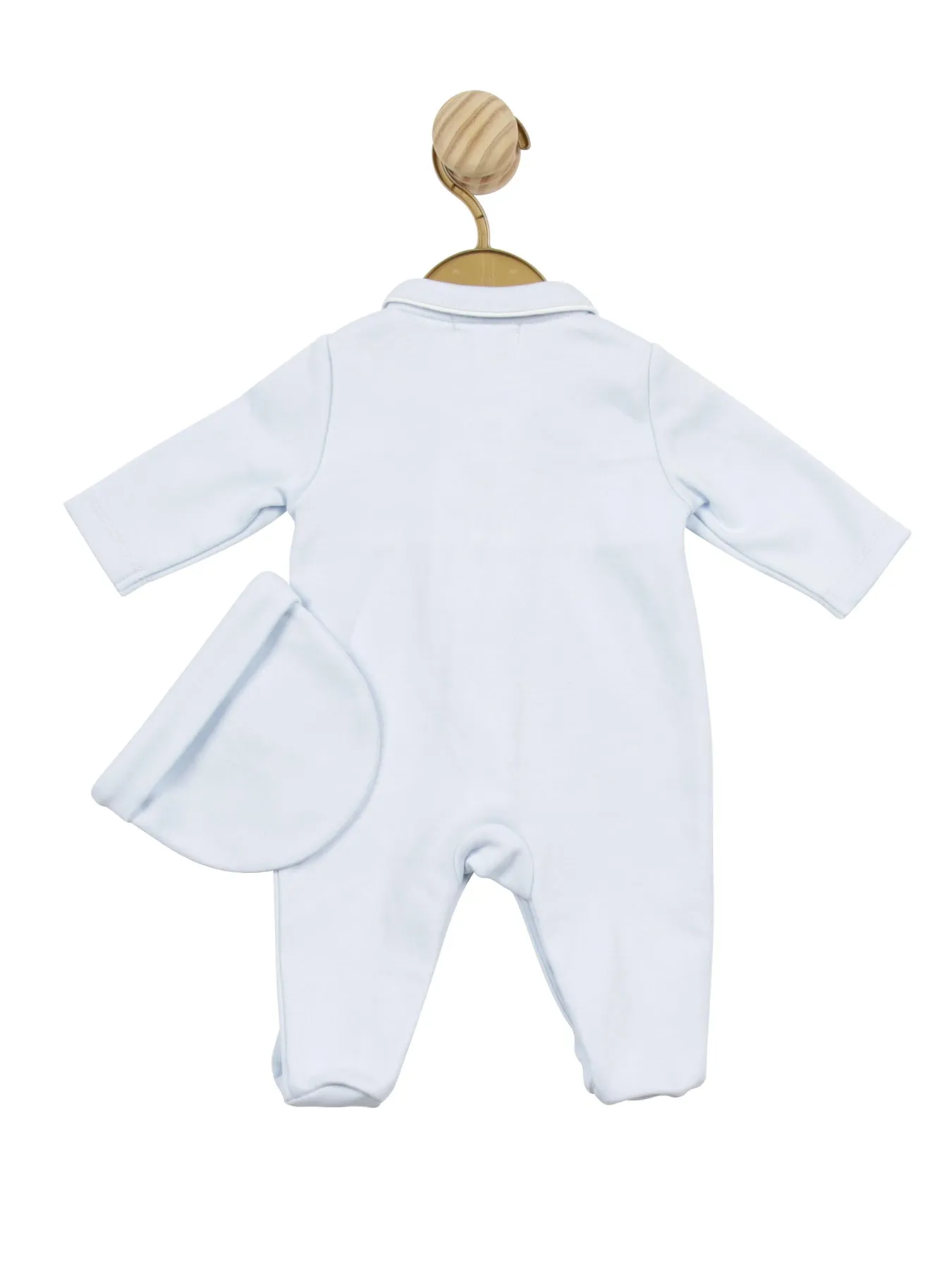 Mintini Pale Blue Premmie Babygrow & Hat Set