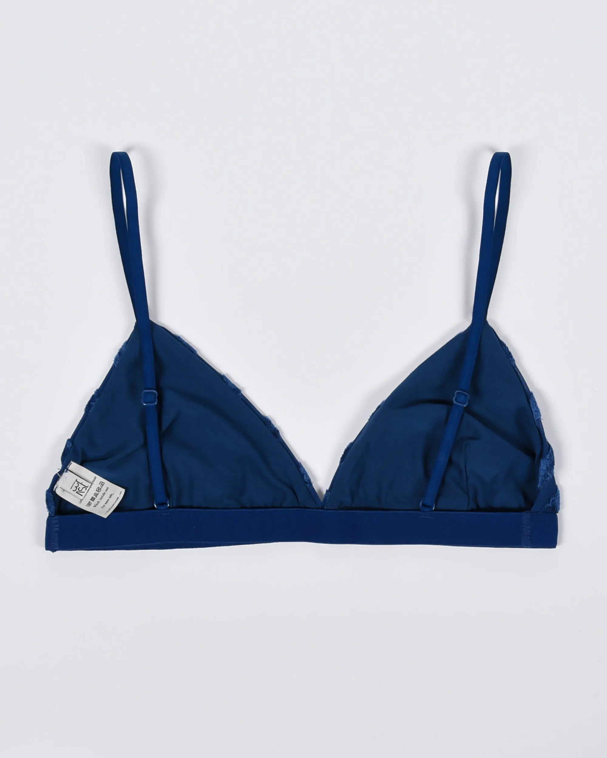 Mississippi Bra in Blue stripe velours