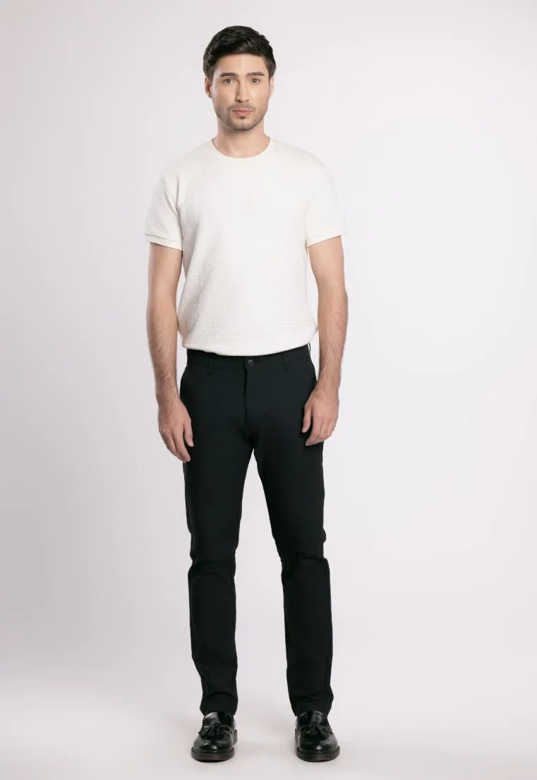 MOC Celana Panjang Chinos Pria Slim Fit BARNIE-BLACK