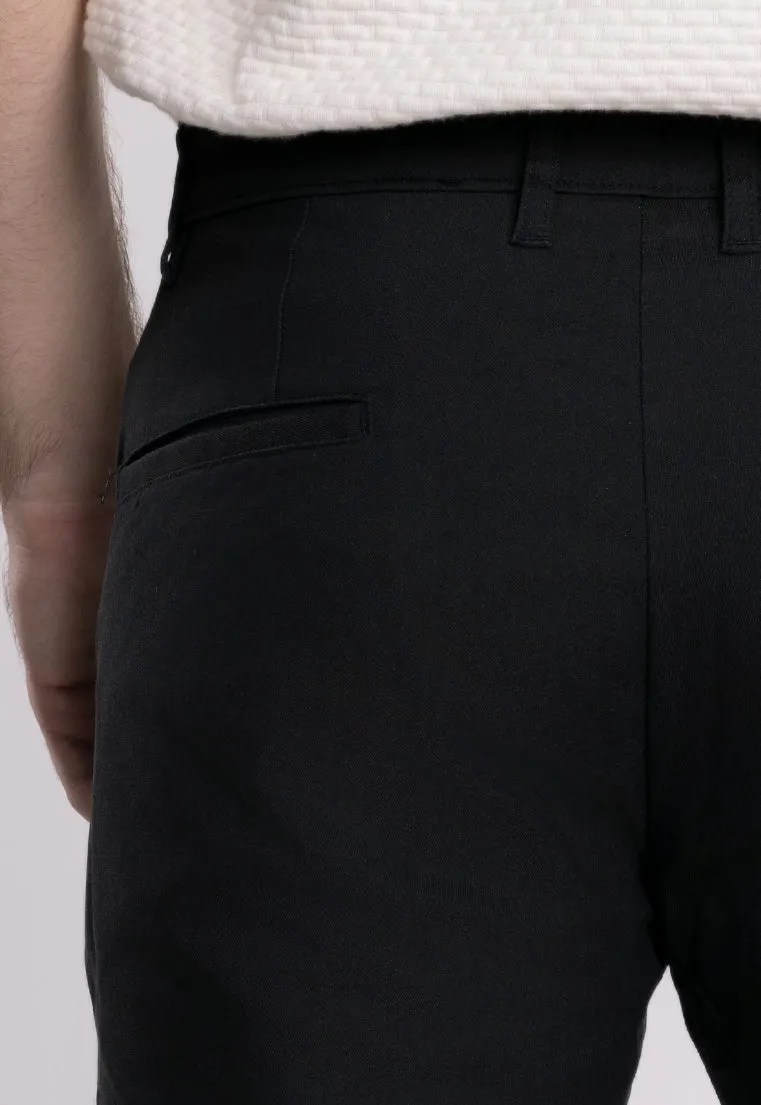 MOC Celana Panjang Chinos Pria Slim Fit BARNIE-BLACK