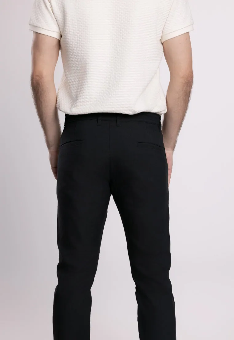 MOC Celana Panjang Chinos Pria Slim Fit BARNIE-BLACK
