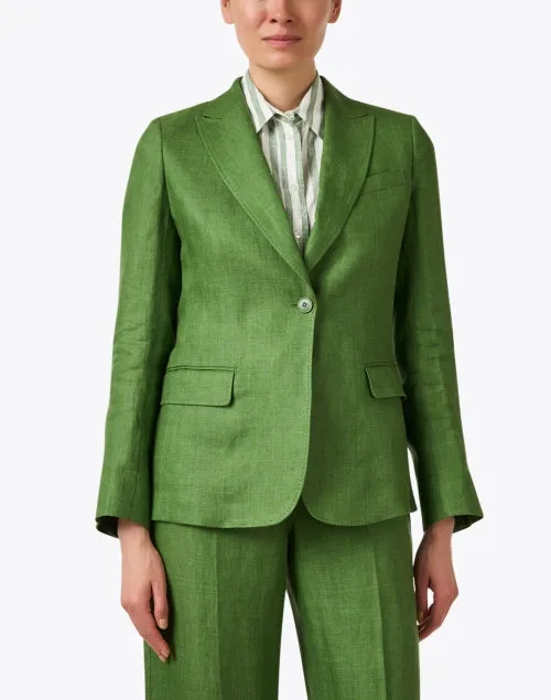 Nalut Green Linen Blazer