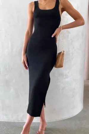 Normal Black Sleeveless dress
