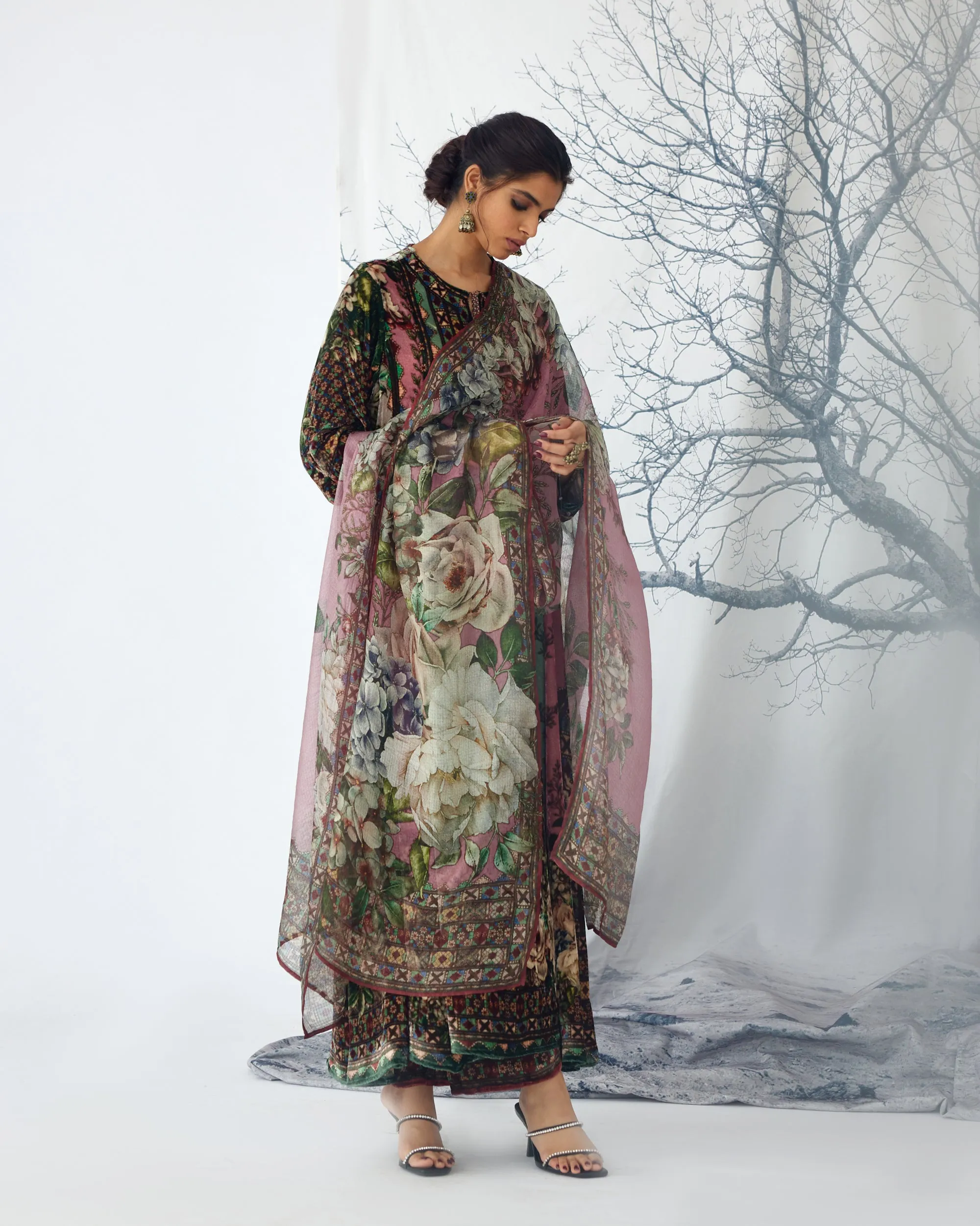 Notting Hill : Anisha - Sage/Dusty Rose