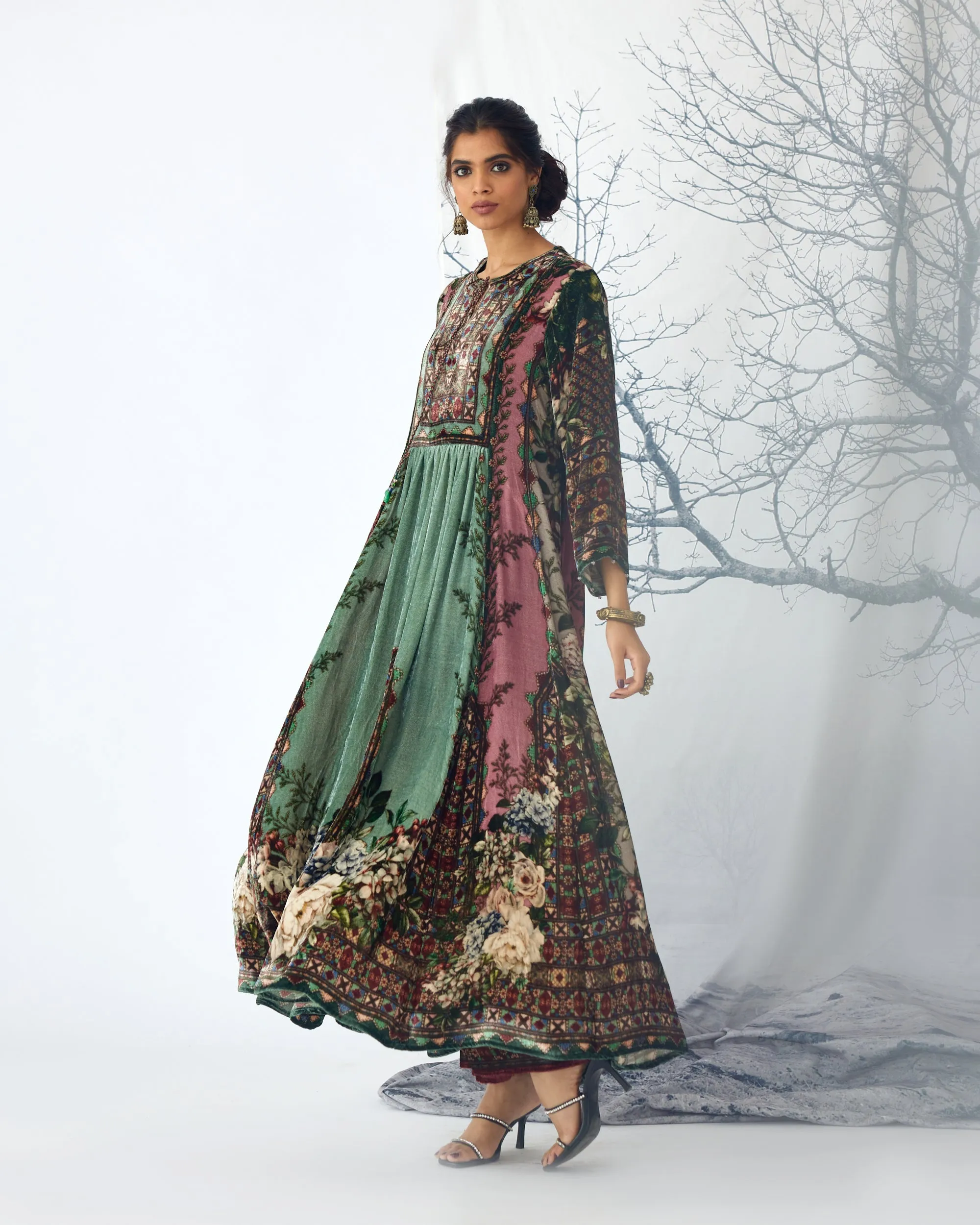 Notting Hill : Anisha - Sage/Dusty Rose