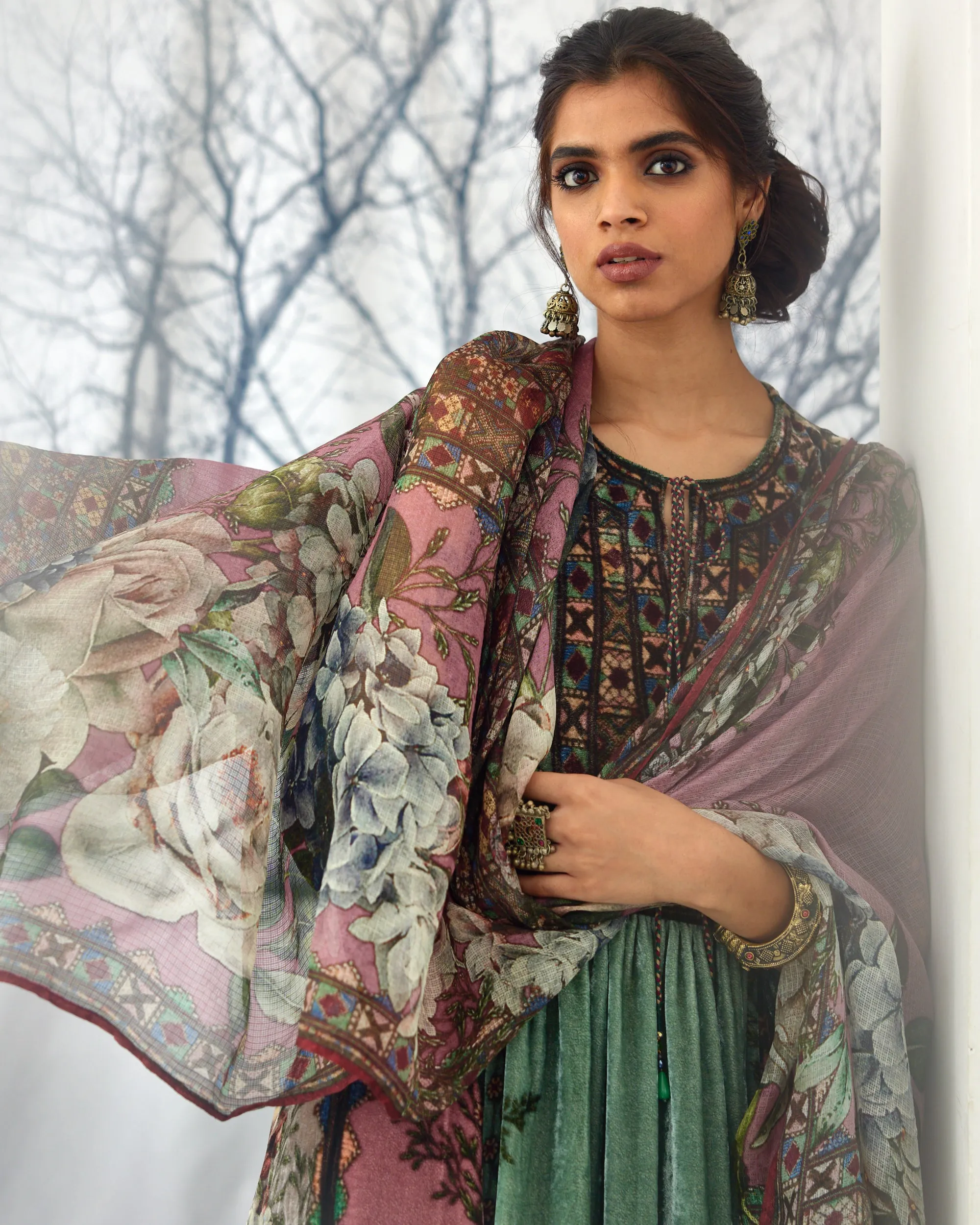 Notting Hill : Anisha - Sage/Dusty Rose