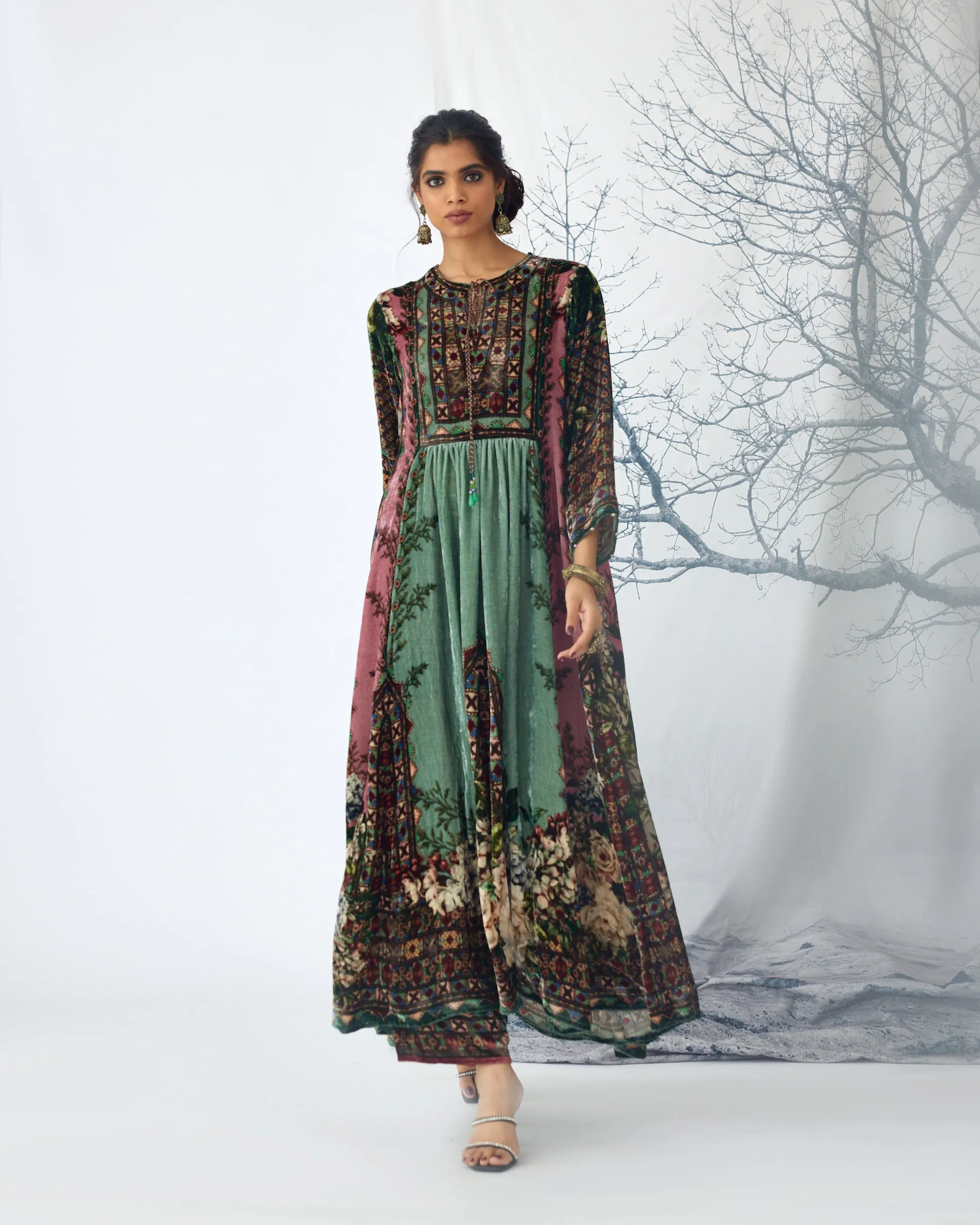 Notting Hill : Anisha - Sage/Dusty Rose
