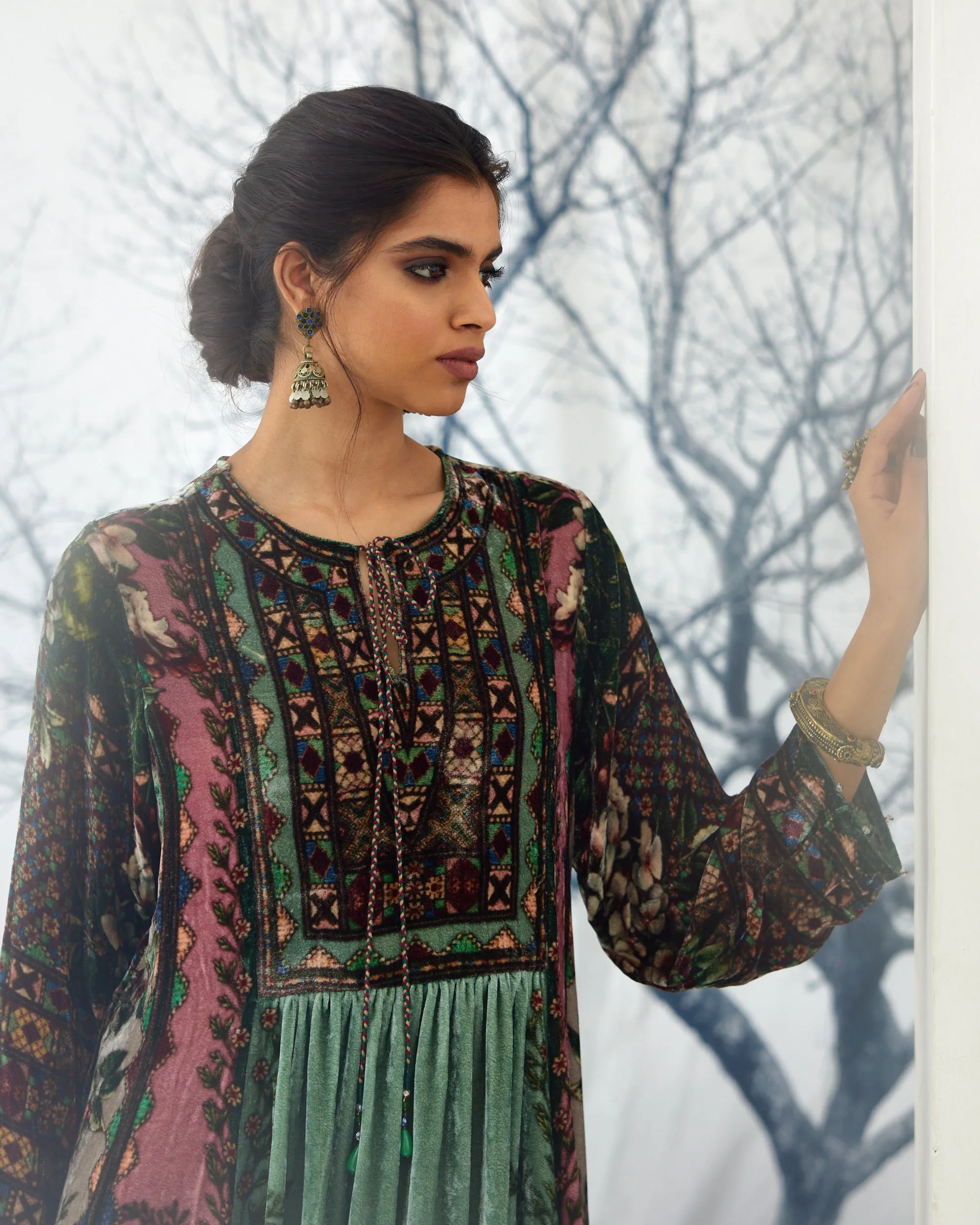 Notting Hill : Anisha - Sage/Dusty Rose