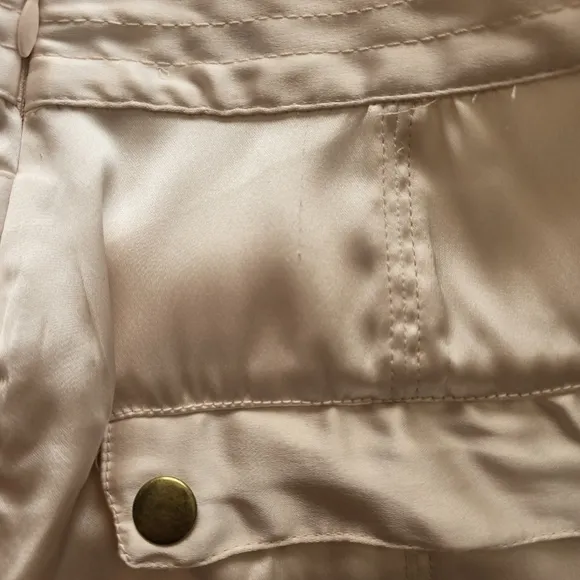 NWT By Anthropologie Silky Utility Mini Skirt, Size 6