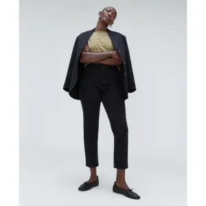 NWT Everlane The Original Curvy Cheeky Crop Jean Organic Cotton Black Size 35