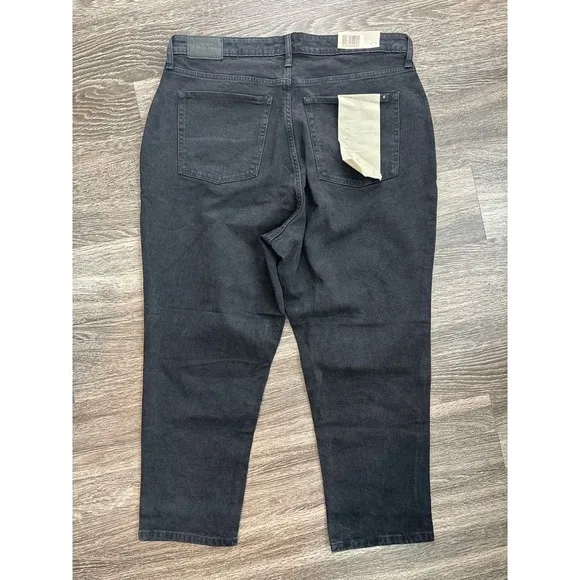 NWT Everlane The Original Curvy Cheeky Crop Jean Organic Cotton Black Size 35