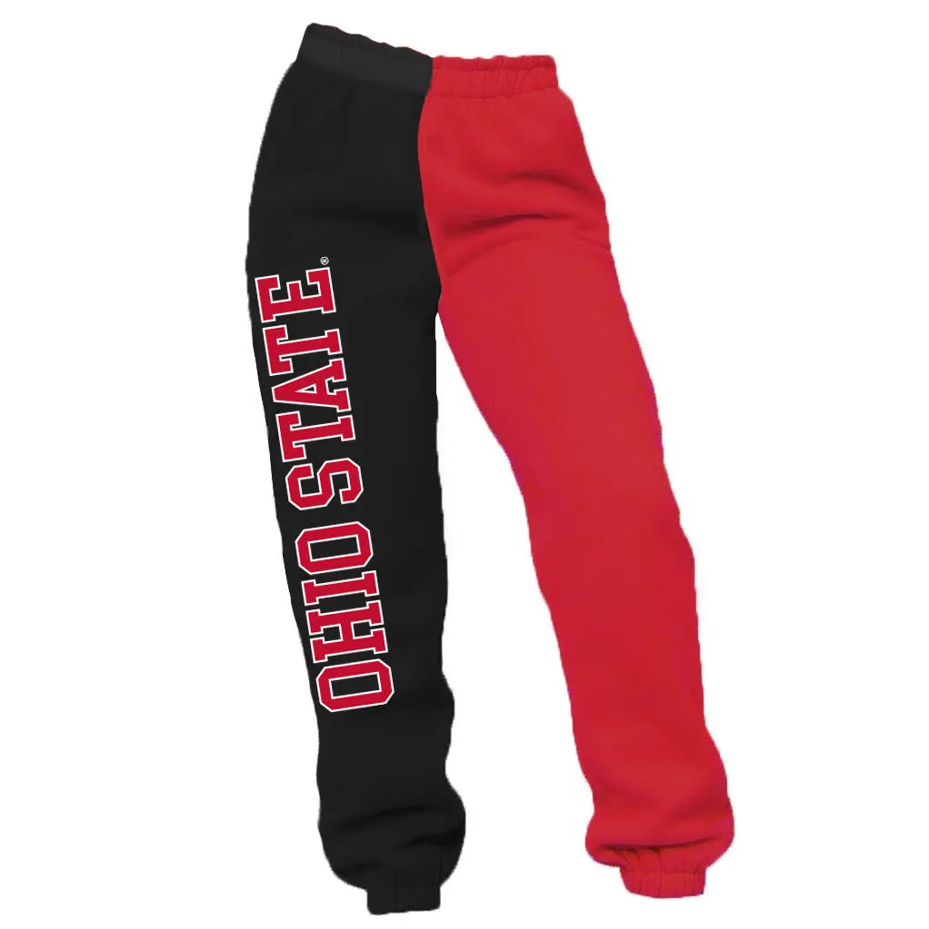 Ohio State OSU Buckeyes Two Tone Sweatpants