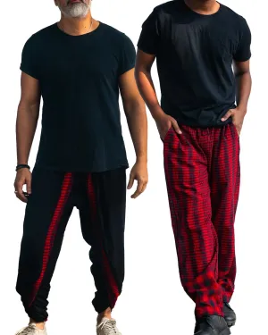 PACK: Black/Maroon Dual Dhoti Pants   Maroon PJs