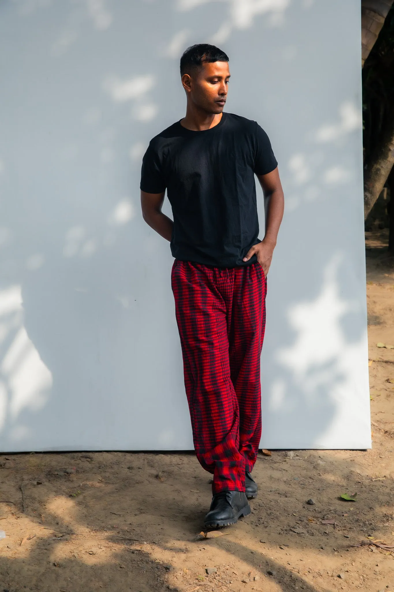 PACK: Black/Maroon Dual Dhoti Pants   Maroon PJs
