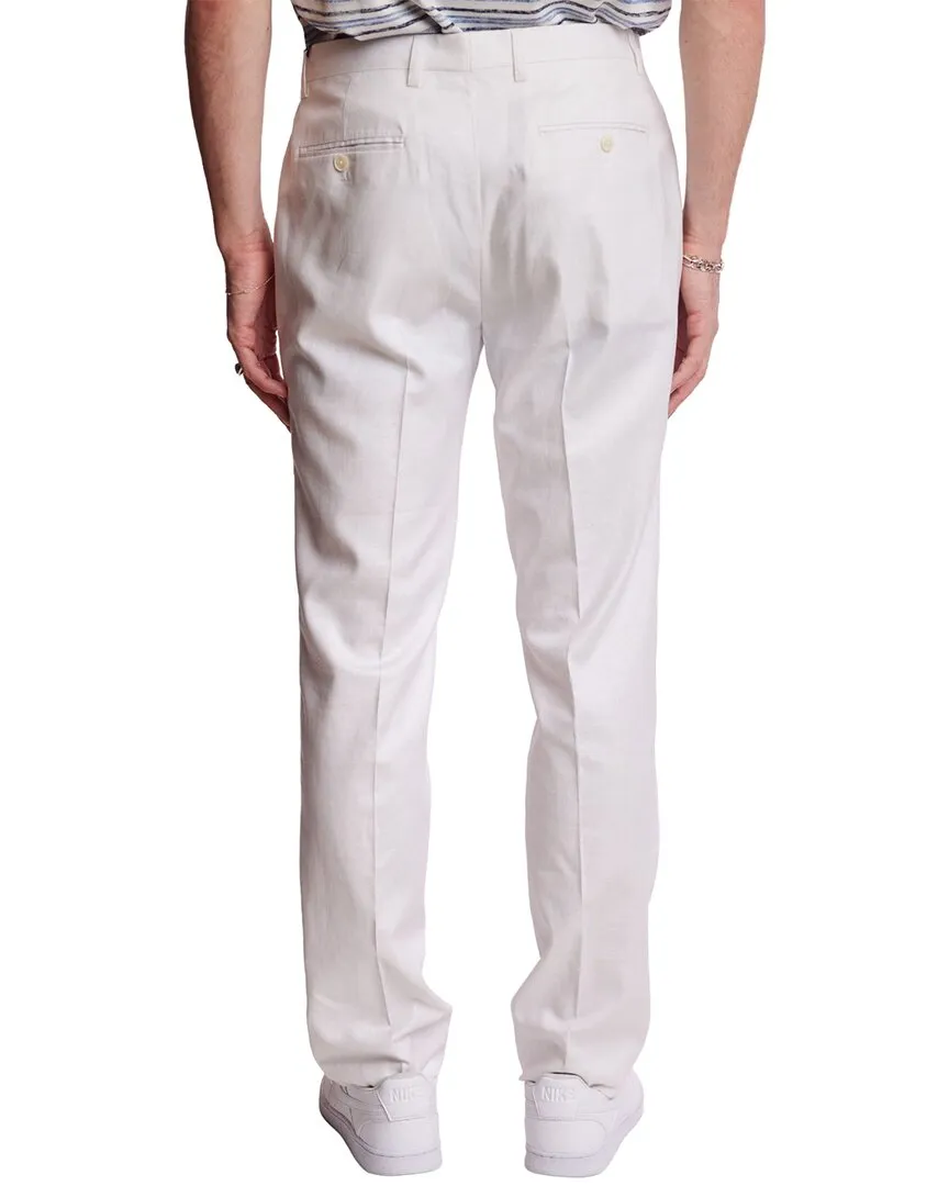 Paisley & Gray Downing Slim Fit Linen-Blend Pant